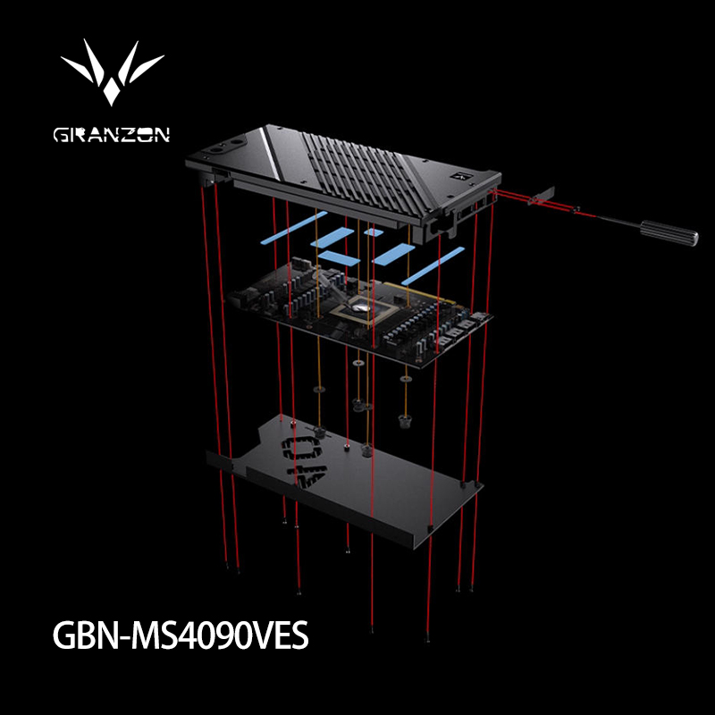 Rtx 4090 Water Block Full Cover - Granzon GPU Water Block for MSI