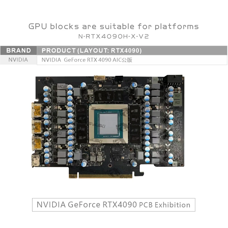 Bykski GPU Block for NVIDIA RT - Rtx 4090 Water Block Full Cover 评论和价格
