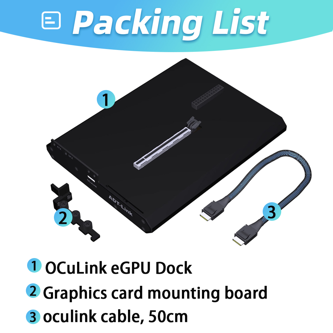 OCuLink eGPU Dock PCIe 4.0 X4  - Oculink Gpu Dock Station 评论和价格