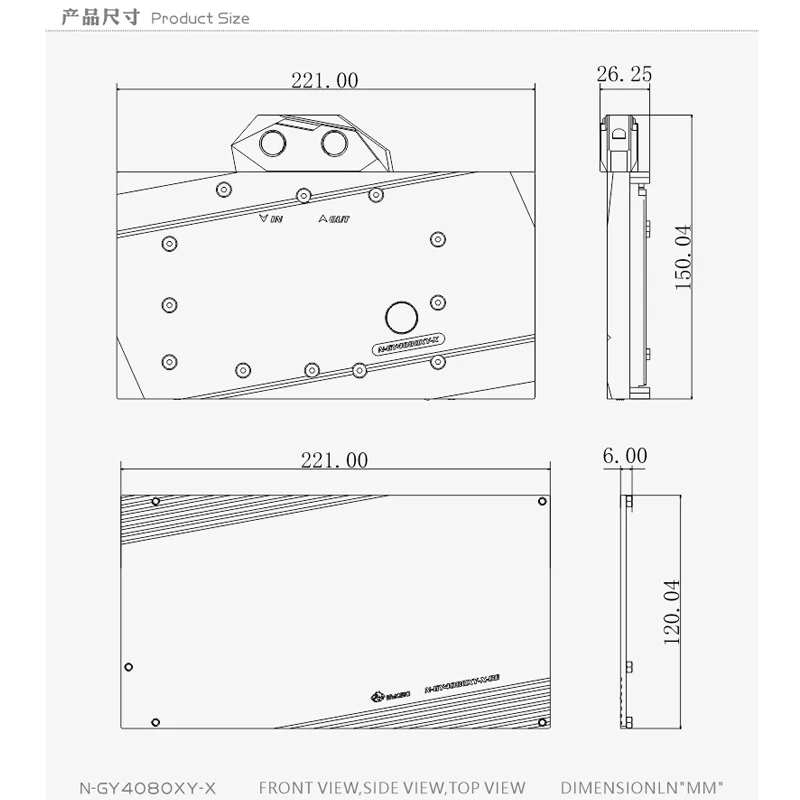 Bykski GPU Water Block for GAL - Rtx 4080 Water Cooling Block 评论和价格