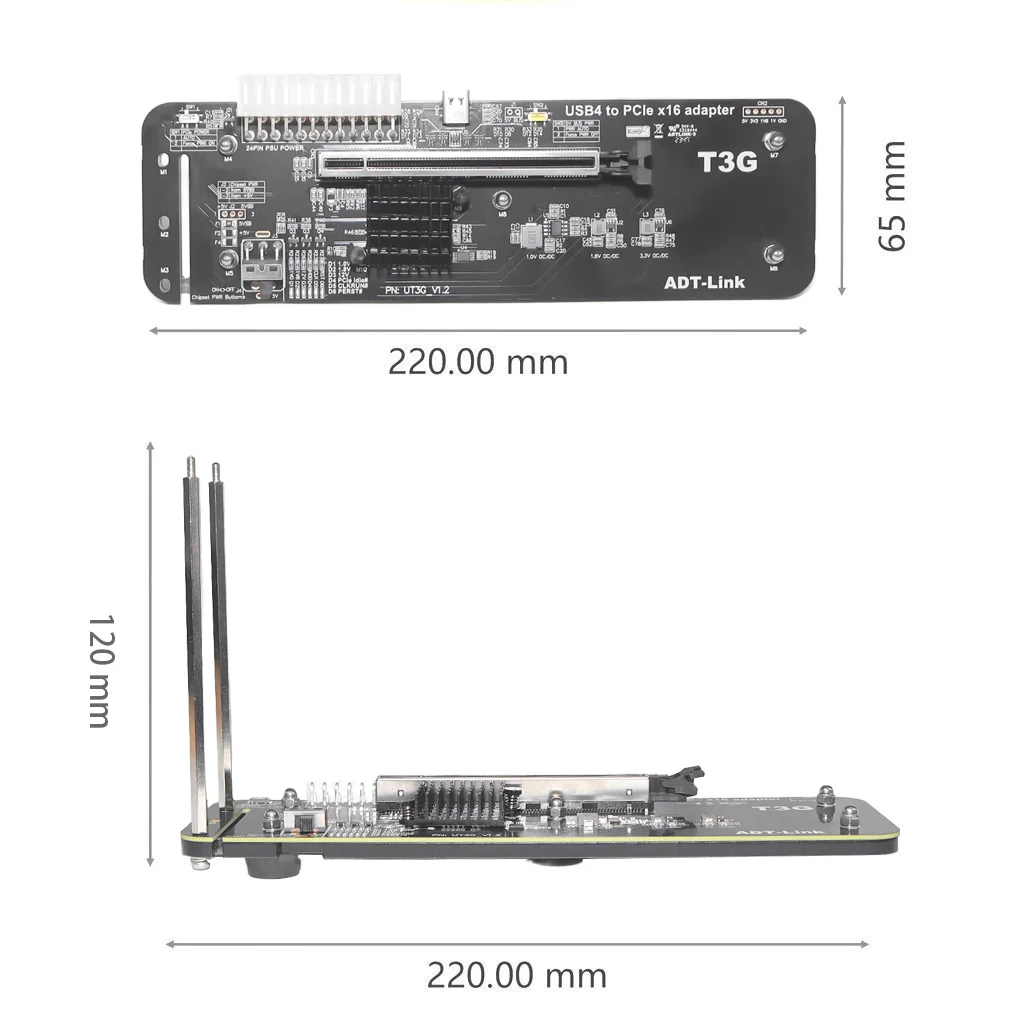 ADT UT3G For NUC ITX STX Noteb - Gpu External Dock Egpu Thunderbolt 4 评论和价格