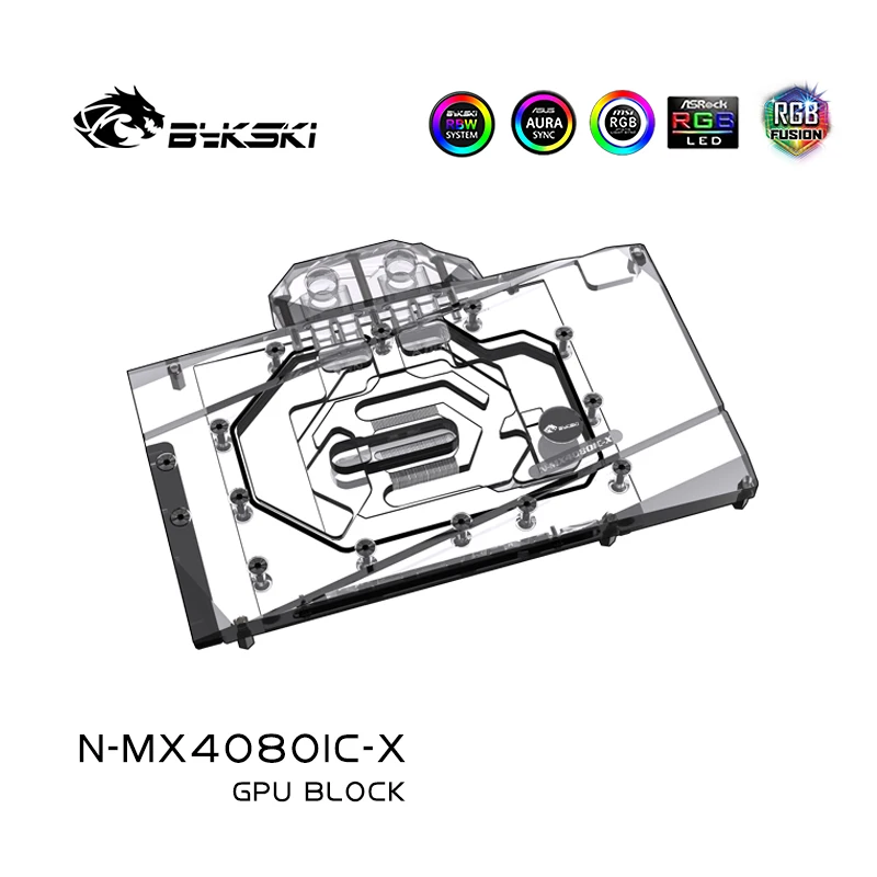 Bykski N-MX4080IC-X GPU Block  - Rtx 4080 Water Cooling Block 评论和价格
