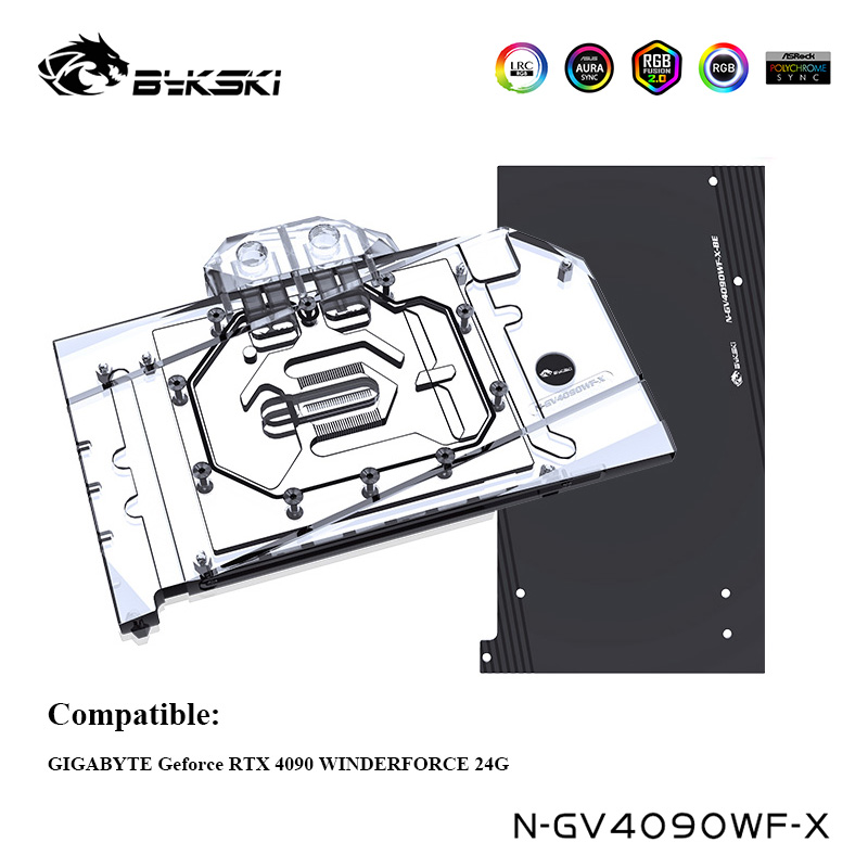 Bykski GPU Water Block For GIG - Rtx 4090 Water Block Full Cover 评论和价格