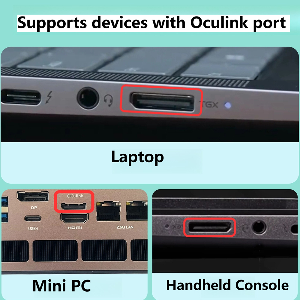 eGPU PCIE 4.0 X4 Oculink / M.2 - Oculink Gpu Dock Station 评论和价格