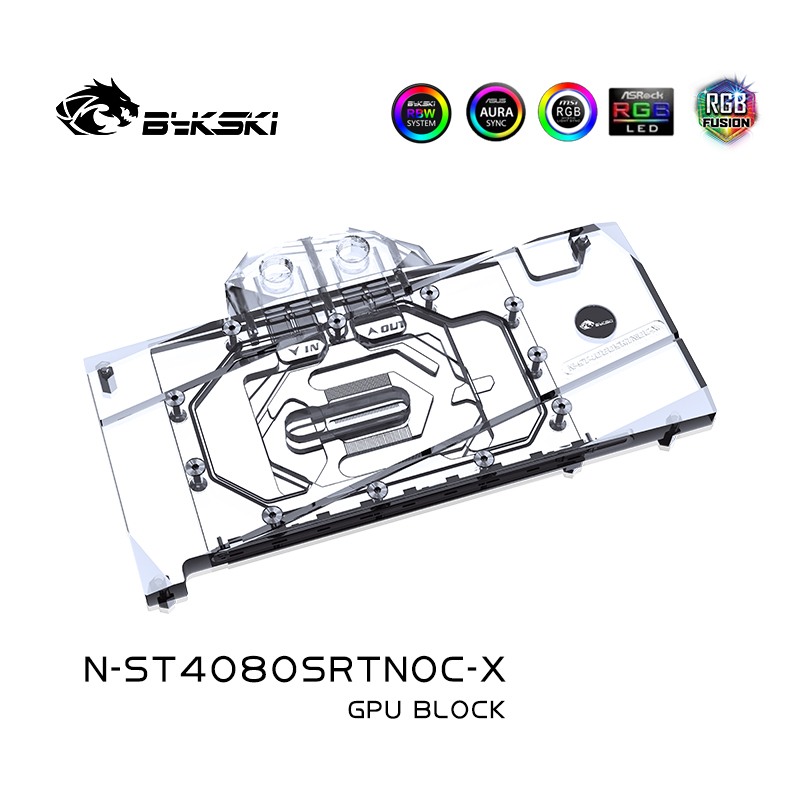 Bykski N-ST4080SRTNOC-X GPU Bl - Rtx 4080 Water Cooling Block 评论和价格