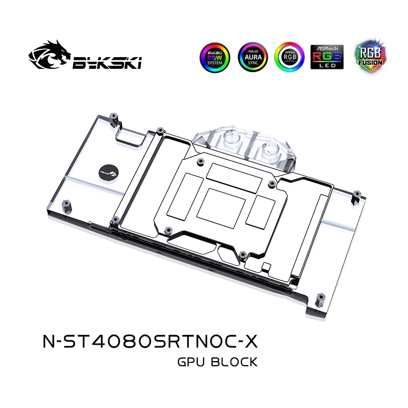 Bykski N-ST4080SRTNOC-X GPU Bl - Rtx 4080 Water Cooling Block 评论和价格