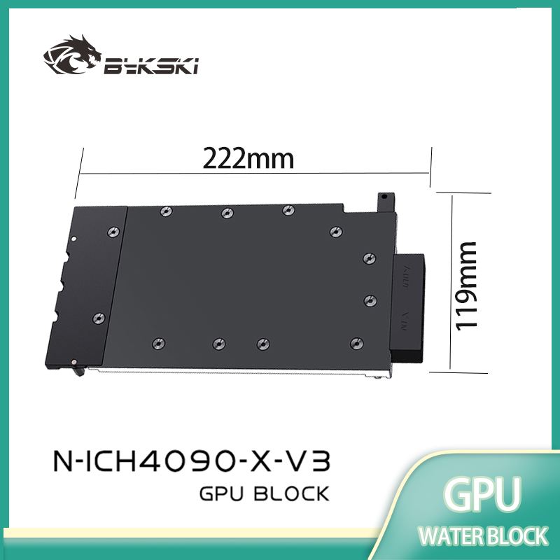 Bykski GPU Water Block Used fo - Rtx 4090 Water Block Full Cover 评论和价格