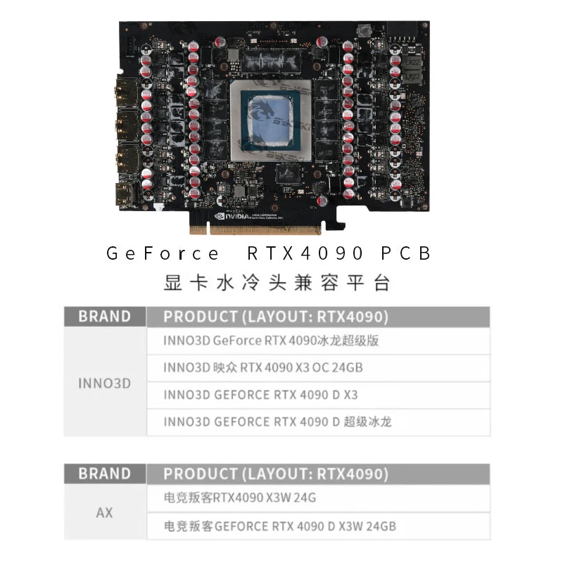 Bykski GPU Water Block Used fo - Rtx 4090 Water Block Full Cover 评论和价格