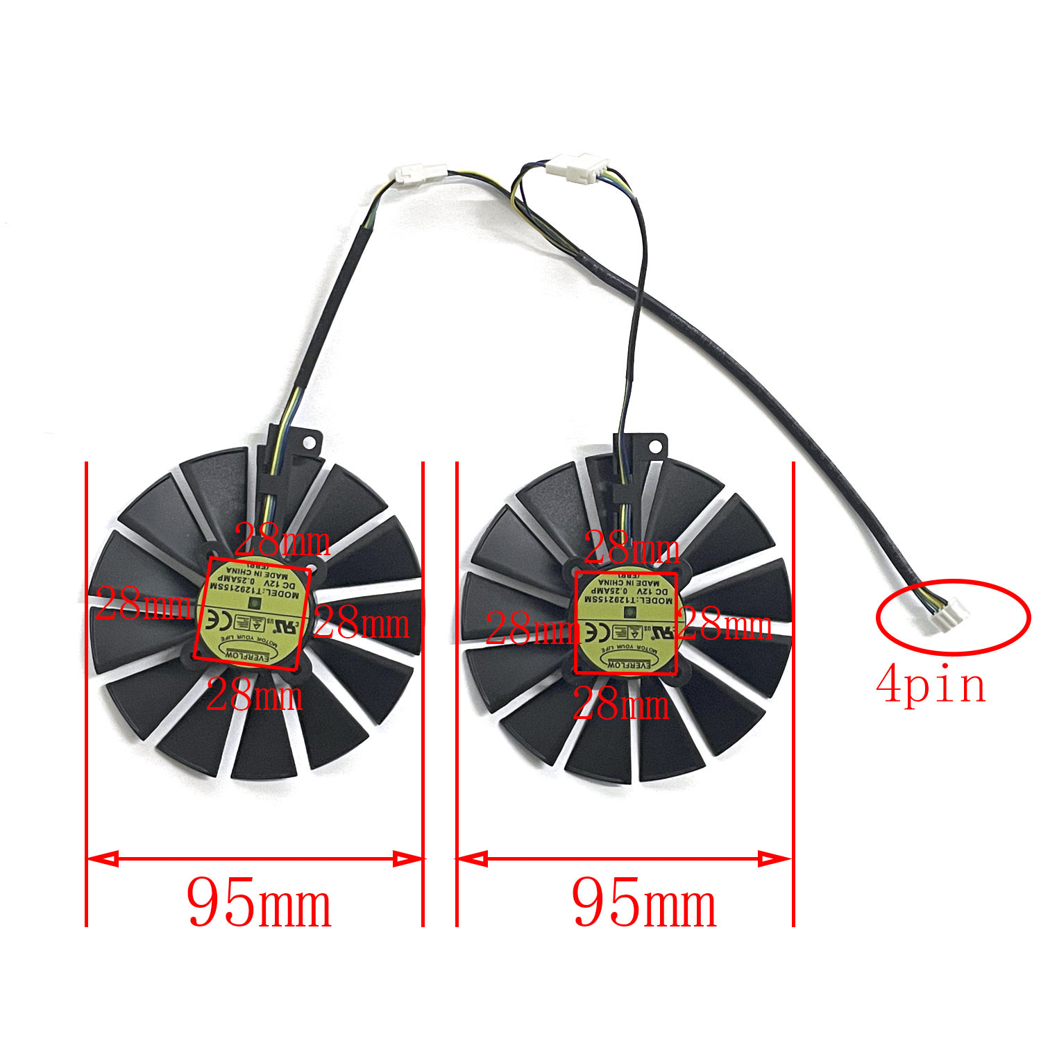 T129215SM 95mm Cooler Fan For  - Rtx 3090 24Gb Gddr6X 评论和价格