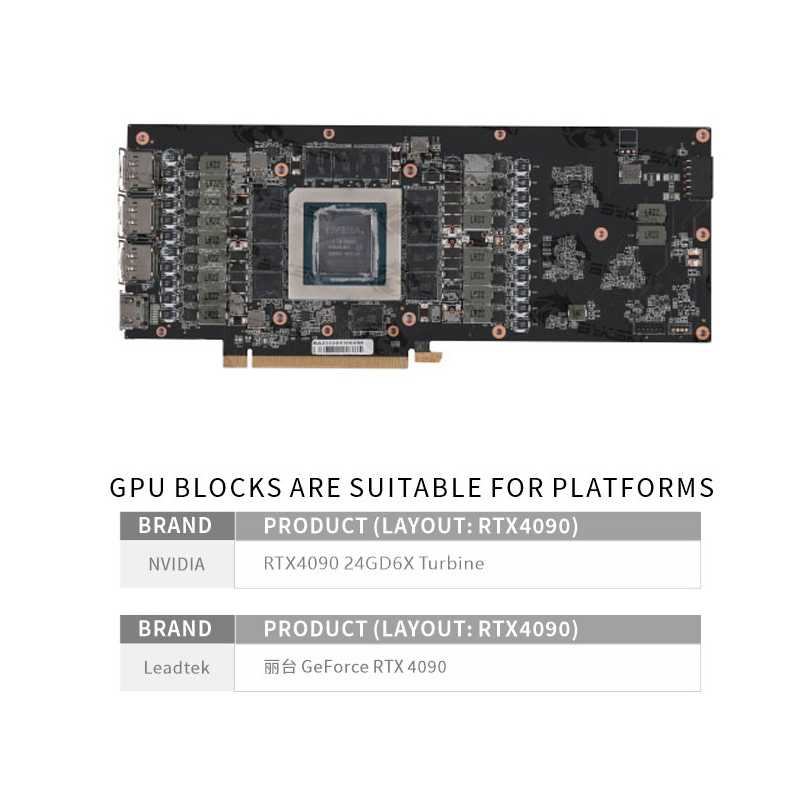 Bykski N-RTX4090-X GPU Water B - Rtx 4090 Water Block Full Cover 评论和价格